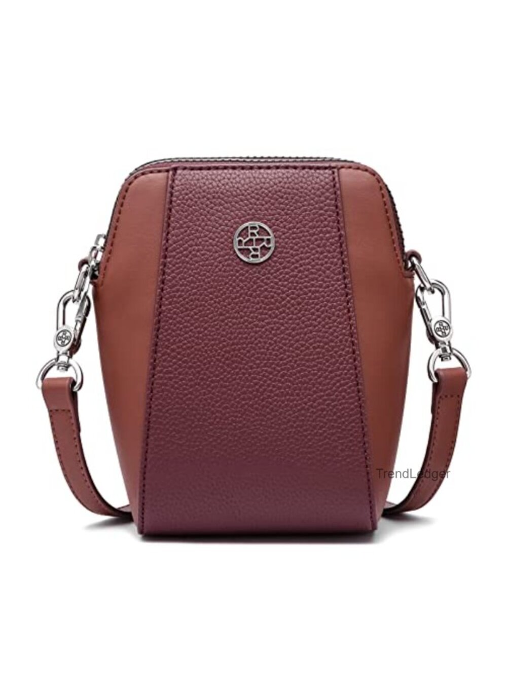 Pebbled Faux Leather Crossbody Shoulder Bag Wallet Purse